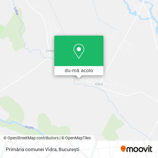 Hartă Primăria comunei Vidra