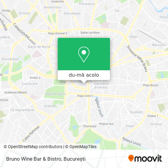Hartă Bruno Wine Bar & Bistro