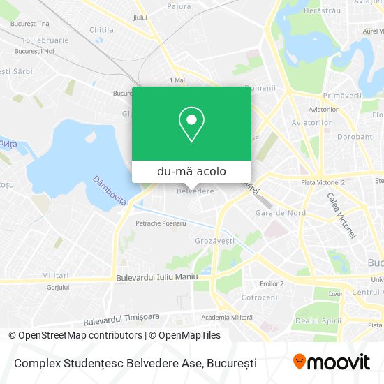 Hartă Complex Studențesc Belvedere Ase