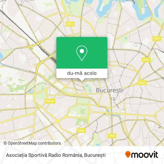 Hartă Asociația Sportivă Radio România