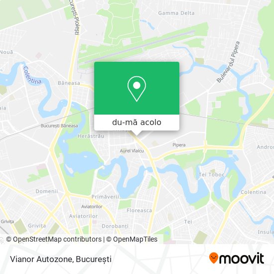 Hartă Vianor Autozone