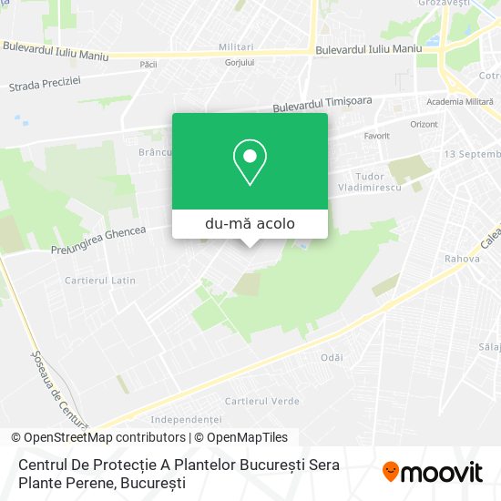 Hartă Centrul De Protecție A Plantelor București Sera Plante Perene