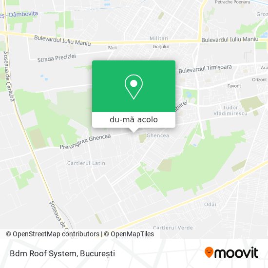 Hartă Bdm Roof System