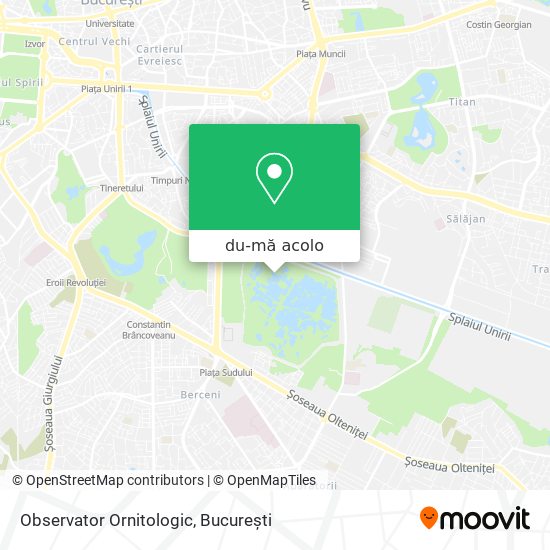 Hartă Observator Ornitologic