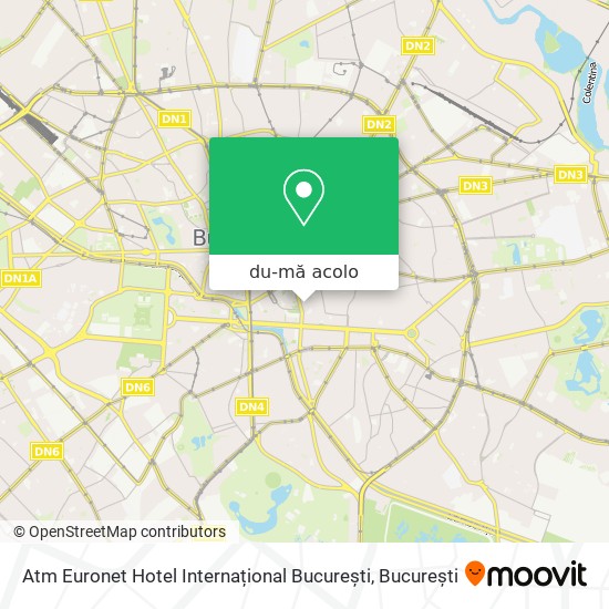 Hartă Atm Euronet Hotel Internațional București