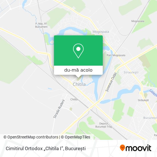 Hartă Cimitirul Ortodox „Chitila I”