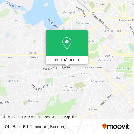 Hartă Otp Bank Bd. Timișoara