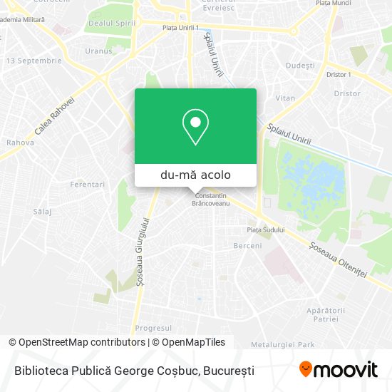 Hartă Biblioteca Publică George Coșbuc