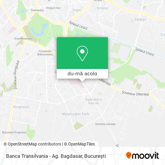 Hartă Banca Transilvania - Ag. Bagdasar
