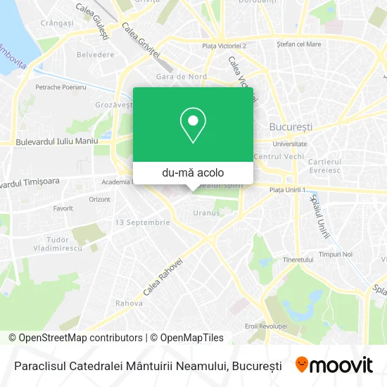 Hartă Paraclisul Catedralei Mântuirii Neamului