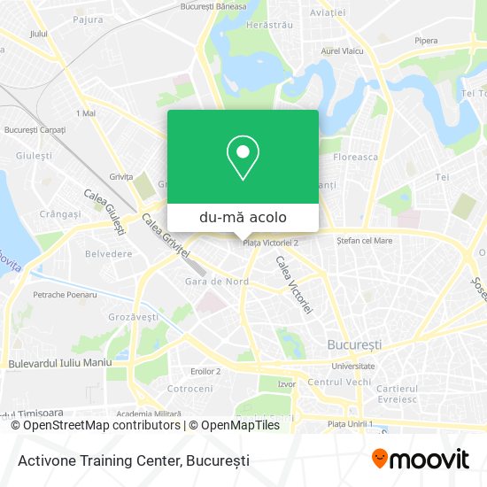 Hartă Activone Training Center