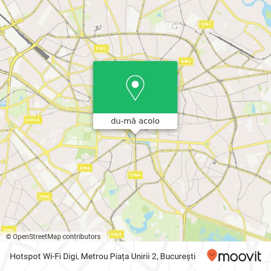 Hartă Hotspot Wi-Fi Digi, Metrou Piața Unirii 2