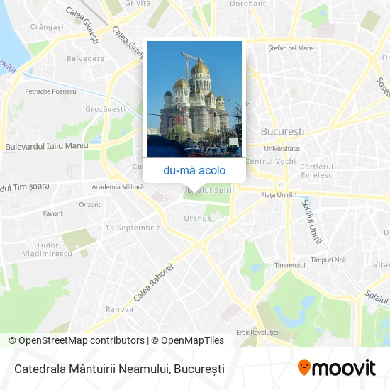 Hartă Catedrala Mântuirii Neamului