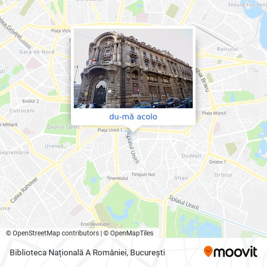Hartă Biblioteca Națională A României