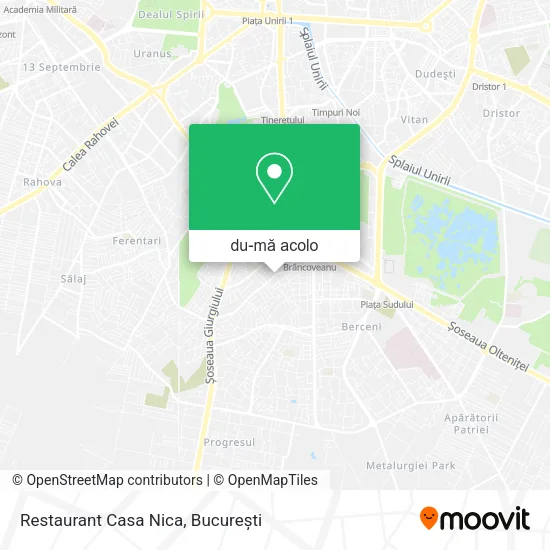 Hartă Restaurant Casa Nica