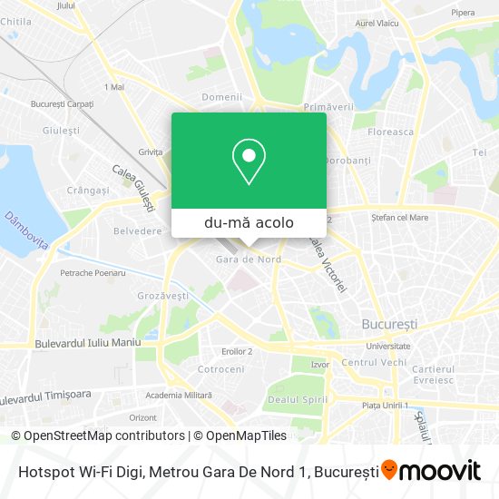 Hartă Hotspot Wi-Fi Digi, Metrou Gara De Nord 1