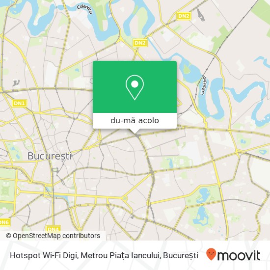 Hartă Hotspot Wi-Fi Digi, Metrou Piața Iancului