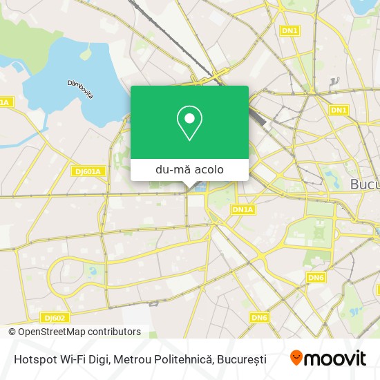 Hartă Hotspot Wi-Fi Digi, Metrou Politehnică