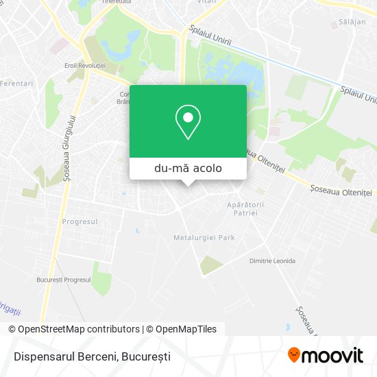 Hartă Dispensarul Berceni