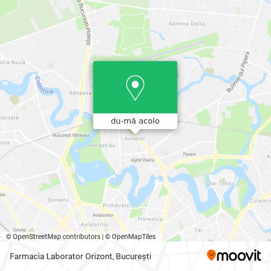 Hartă Farmacia Laborator Orizont