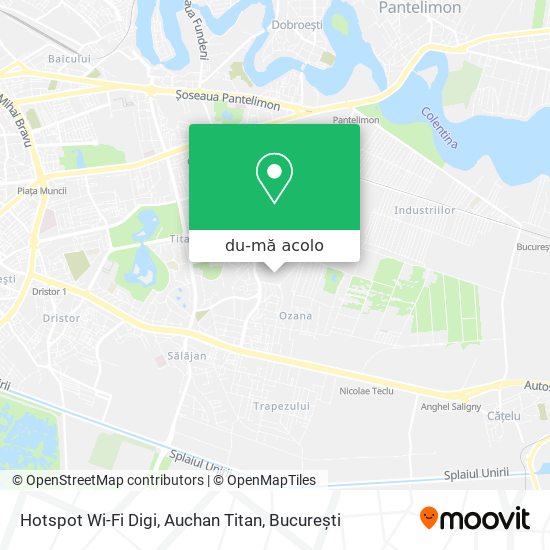 Hartă Hotspot Wi-Fi Digi, Auchan Titan