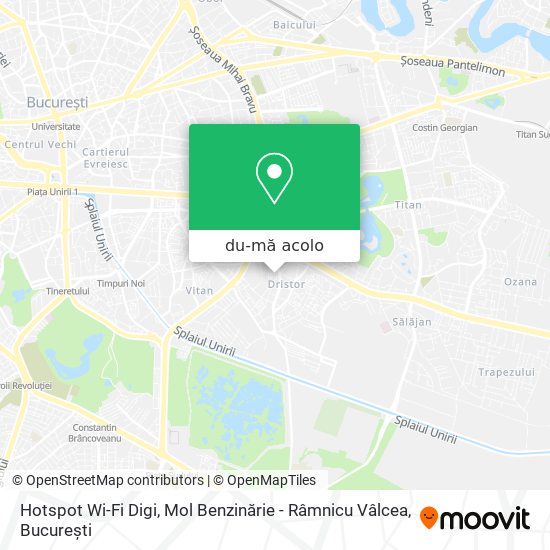 Hartă Hotspot Wi-Fi Digi, Mol Benzinărie - Râmnicu Vâlcea