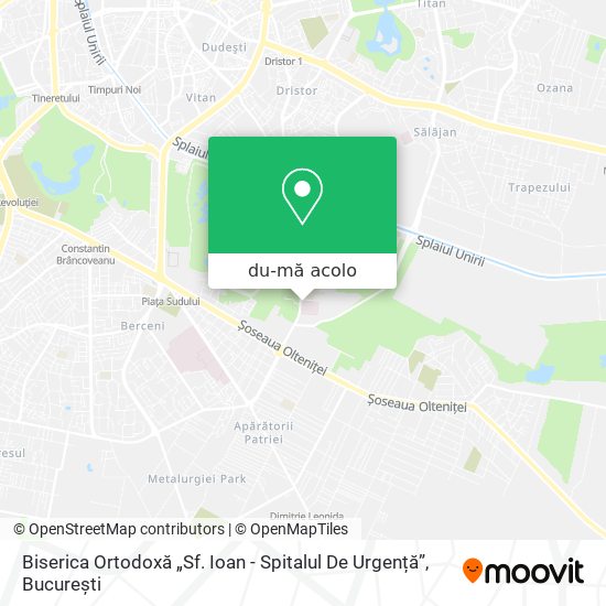 Hartă Biserica Ortodoxă „Sf. Ioan - Spitalul De Urgență”