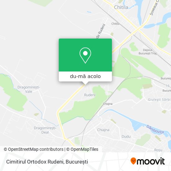 Hartă Cimitirul Ortodox Rudeni