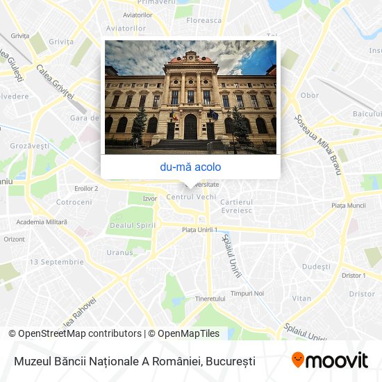 Hartă Muzeul Băncii Naționale A României