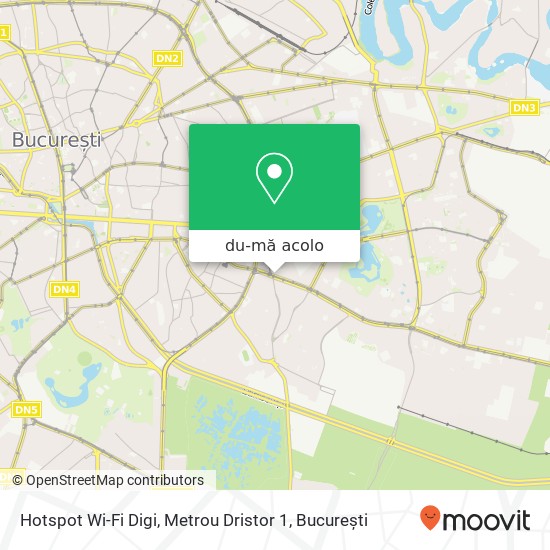 Hartă Hotspot Wi-Fi Digi, Metrou Dristor 1
