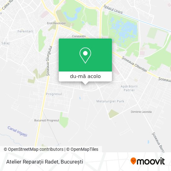 Hartă Atelier Reparații Radet