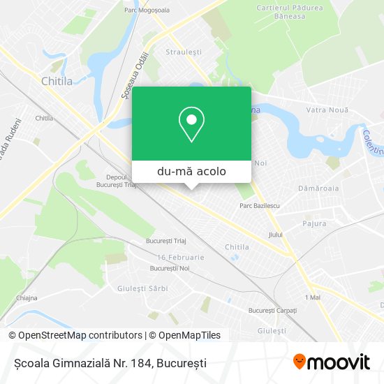 Hartă Școala Gimnazială Nr. 184