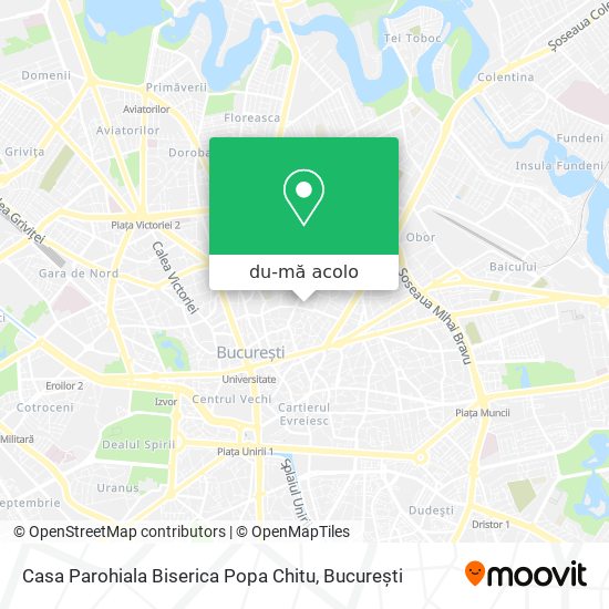 Hartă Casa Parohiala Biserica Popa Chitu