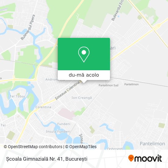 Hartă Școala Gimnazială Nr. 41