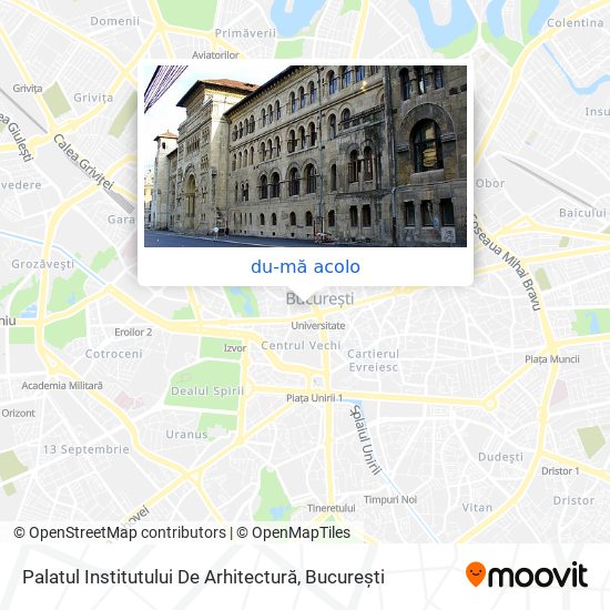 Hartă Palatul Institutului De Arhitectură