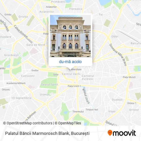 Hartă Palatul Băncii Marmorosch Blank