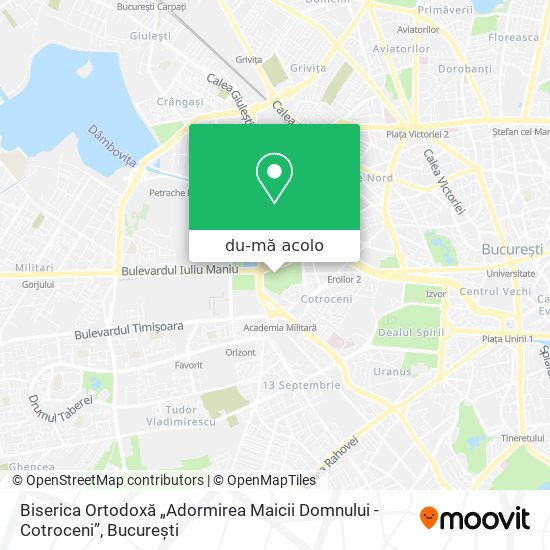 Hartă Biserica Ortodoxă „Adormirea Maicii Domnului - Cotroceni”