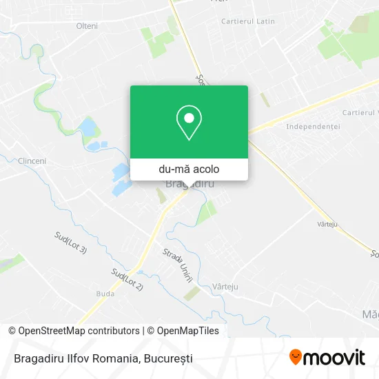 Hartă Bragadiru Ilfov Romania