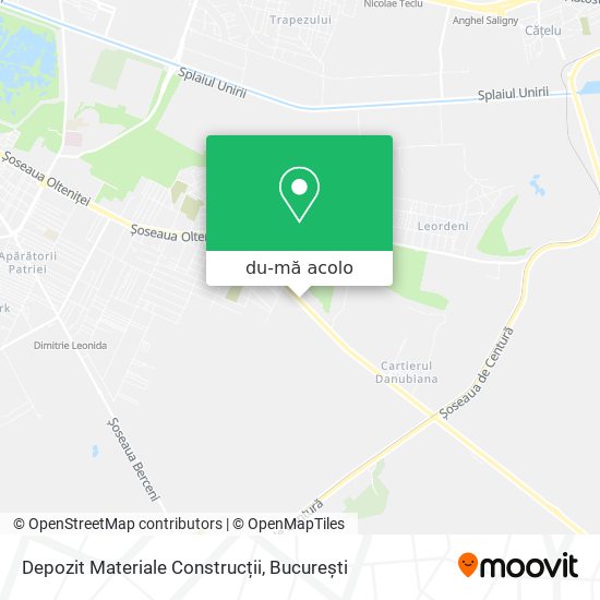 Hartă Depozit Materiale Construcții