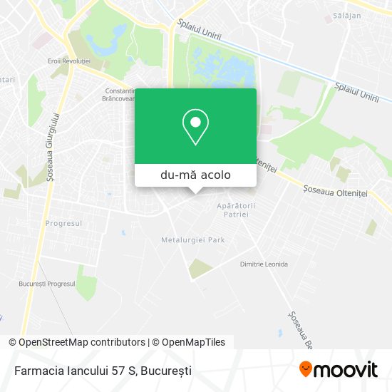 Hartă Farmacia Iancului 57 S