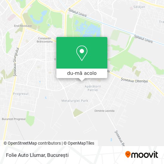 Hartă Folie Auto Llumar
