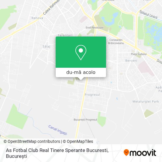 Hartă As Fotbal Club Real Tinere Sperante Bucuresti