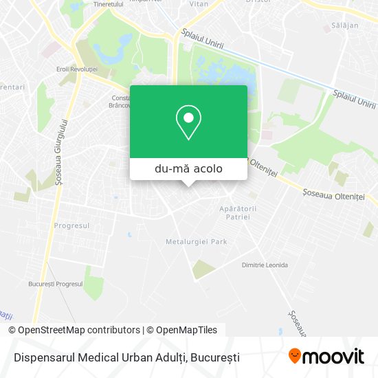 Hartă Dispensarul Medical Urban Adulți