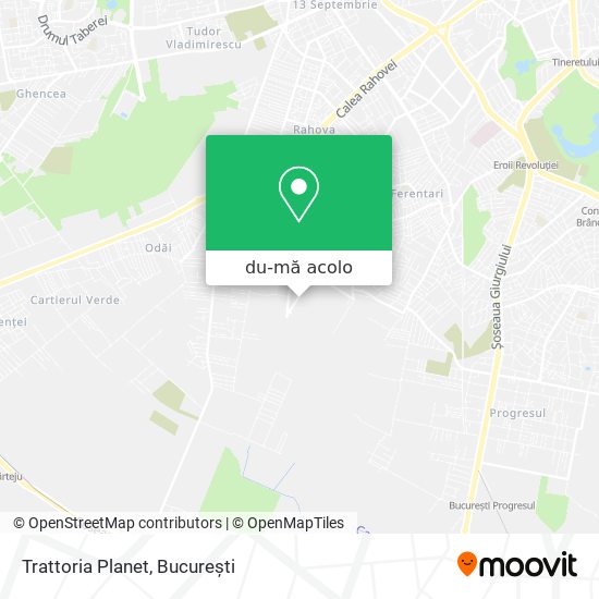 Hartă Trattoria Planet