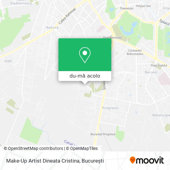 Hartă Make-Up Artist Dineata Cristina