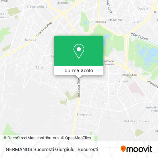 Hartă GERMANOS București Giurgiului