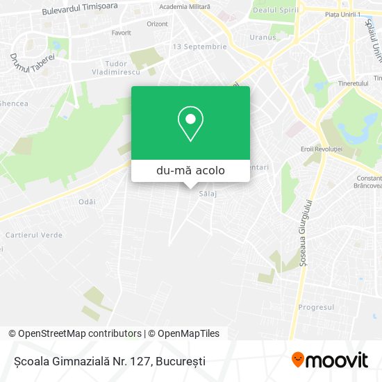 Hartă Școala Gimnazială Nr. 127