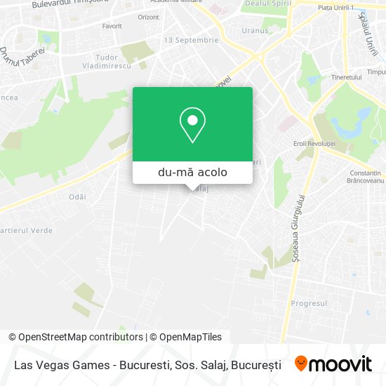 Hartă Las Vegas Games - Bucuresti, Sos. Salaj