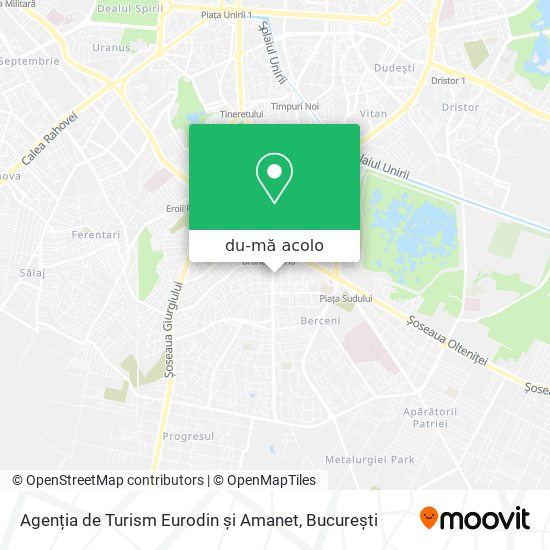 Hartă Agenția de Turism Eurodin și Amanet