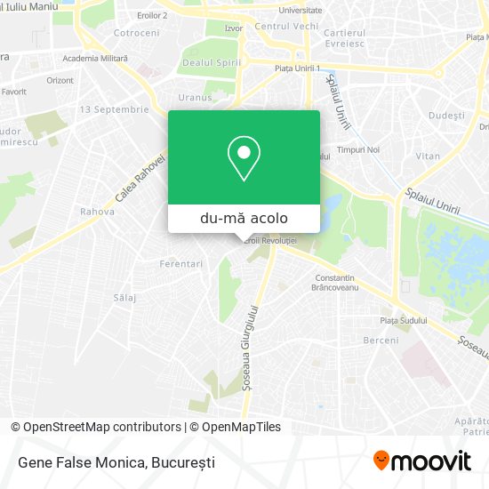 Hartă Gene False Monica